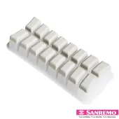 FORMA DE GELO SILICONE FLEXÍVEL 16 CUBOS PLÁSTICO SANREMO (SR1260)