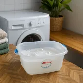 BACIA QUADRADA TRANSPARENTE 10 LITROS SANREMO