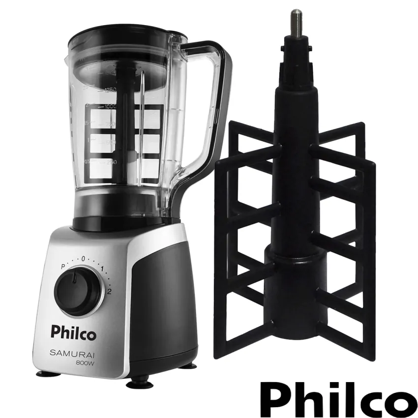 ACESSÓRIO MISTURADOR PARA LIQUDIFICADOR SAMURAI PHILCO | COR PRETO | ORIGINAL