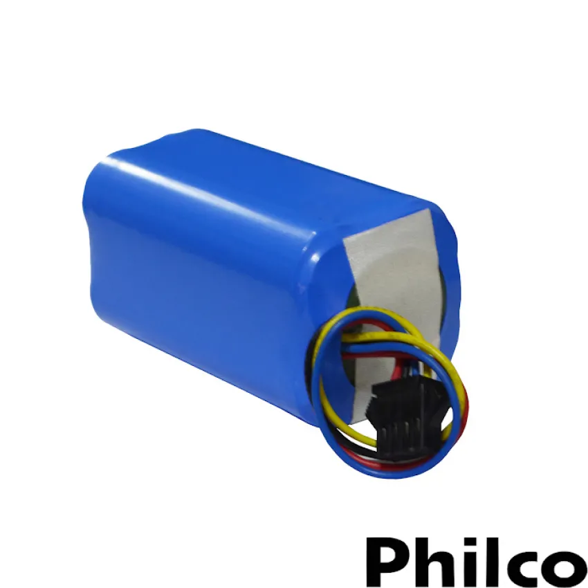 BATERIA LÍTIO ROBO ASPIRADOR PHILCO 14.8V 2600MAH 38.48WH MODELO: 18650 4S1P PAS09C PAS16C | ORIGINAL