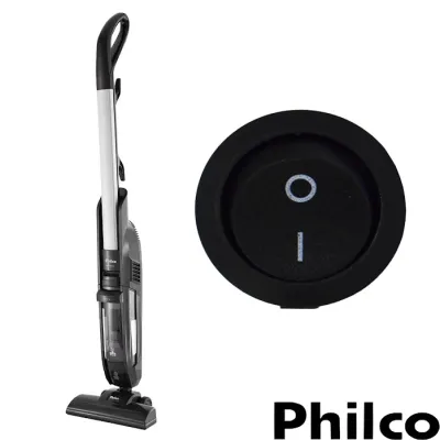 BOTÃO LIGA E DESLIGA ASPIRADOR DE PÓ BRITÂNIA/PHILCO PAS3000 PAS3100 PAS4000V BAS1000V BAS1000P FAS750AZ | 125-250V 12A
