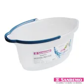 Balde Oval 14 Litros De Limpeza Transparente Hydrus Sanremo Cor Transparente (Cód:237)