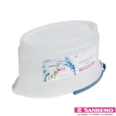 Balde Oval 14 Litros De Limpeza Transparente Hydrus Sanremo Cor Transparente (Cód:237)