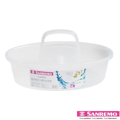 BALAIO LIMPEZA OVAL 6L PLASTICO SANREMO ENCAIXA NO BALDE DE 14L