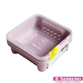 KIT CESTO ORGANIZADOR PLASTICO EMPILHAVEL DE 1,6 Litros C/ 4 UNIDADES (SR884/7)