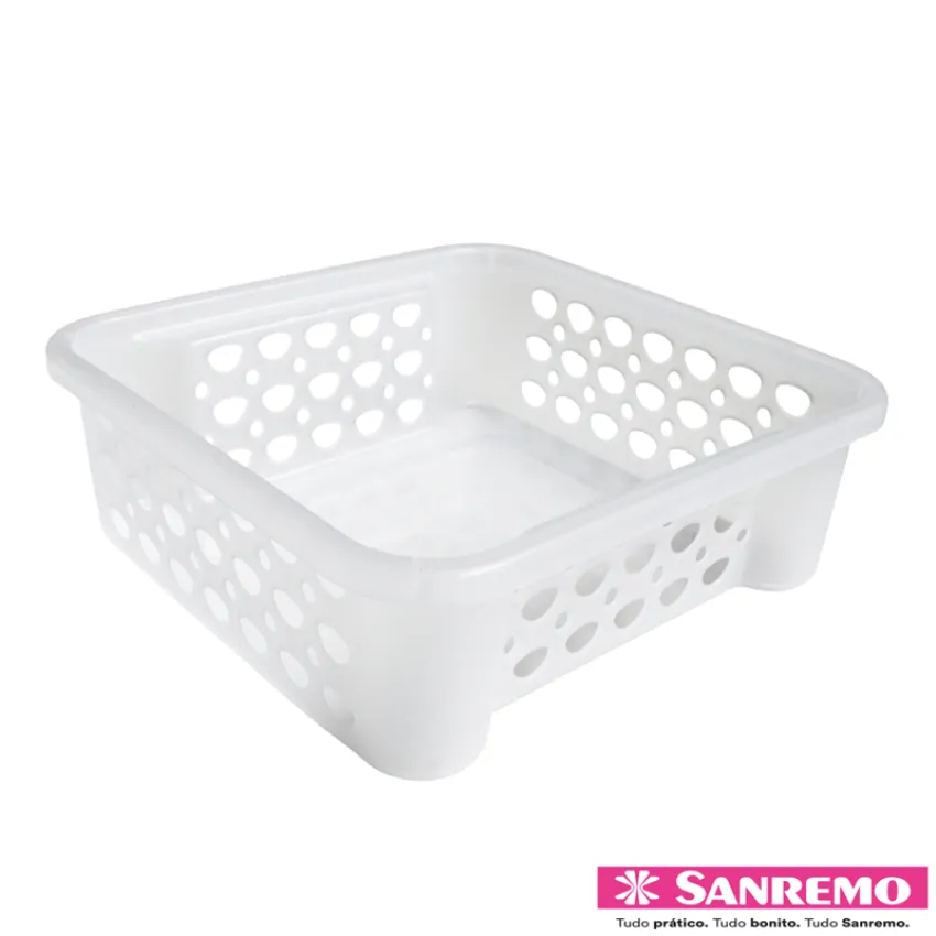 KIT CESTO ORGANIZADOR PLASTICO EMPILHAVEL DE 1,6 Litros C/ 4 UNIDADES (SR884/7)