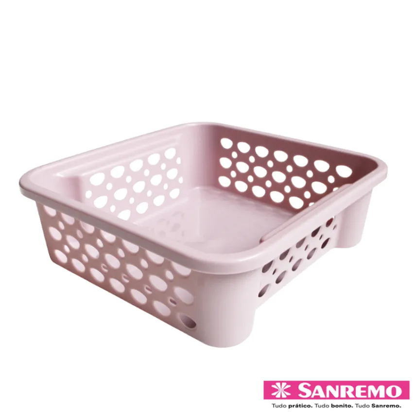 KIT CESTO ORGANIZADOR PLASTICO EMPILHAVEL DE 1,6 Litros C/ 4 UNIDADES (SR884/7)