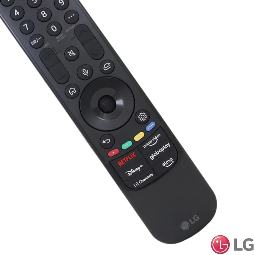 CONTROLE REMOTO LG AN-MR24 AN-MR24GA ATALHOS: NETFLIX | PRIME VIDEO | DISNEY+ | GLOBOPLAY | LG CHANNELS | ALEXA |