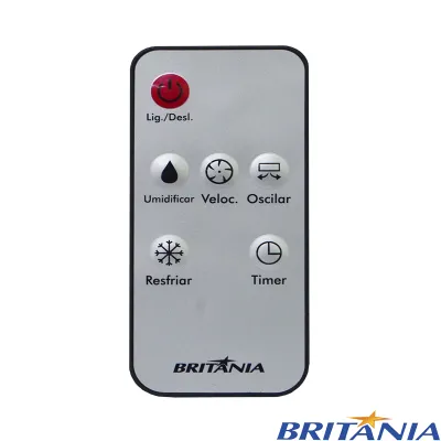 CONTROLE REMOTO BRITANIA CLIMATIZADOR AR BCL01F - ORIGINAL