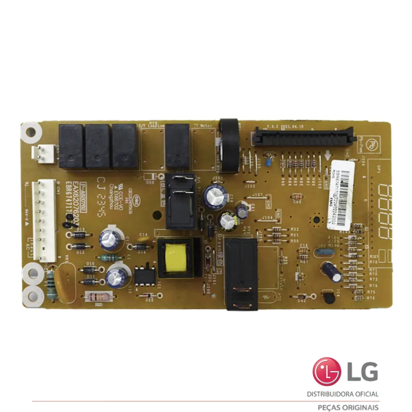 PLACA DISPLAY / INTERFACE MICROONDAS LG MV1642AD EBR67471706 EAX62076203 | NOVA