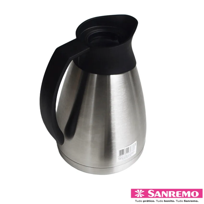 BULE / GARRAFA TERMICA 1L Acolher 100% Inox Café Leite Chá SANREMO SR1041