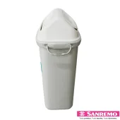 LIXEIRA PLASTICA COM BASCULANTE SANREMO 30L - COR BEGE  (283)