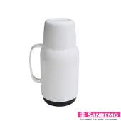 Garrafa Térmica Sanremo 750ml Gostar SR1017 – Cor: BRANCA– Prática e Resistente