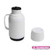 Garrafa Térmica Sanremo 750ml Gostar SR1017 – Cor: BRANCA– Prática e Resistente