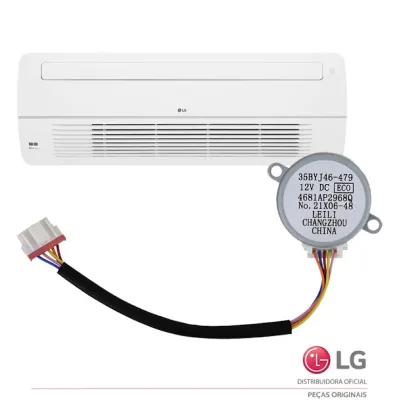 MOTOR STEP SWING DA ALETA EVAPORADORA LG AR CONDICIONADO AMNW18GTTC0 ATNW18GTLP0 35BYJ46-479 12V | 4681AP2968Q