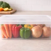 Organizador de Alimentos Ordene – Caixa Média 6,9L para Geladeira - Cor: Transparente - OR48011N