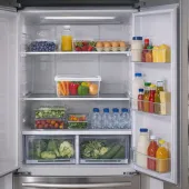 Organizador de Alimentos Ordene – Caixa Média 6,9L para Geladeira - Cor: Transparente - OR48011N