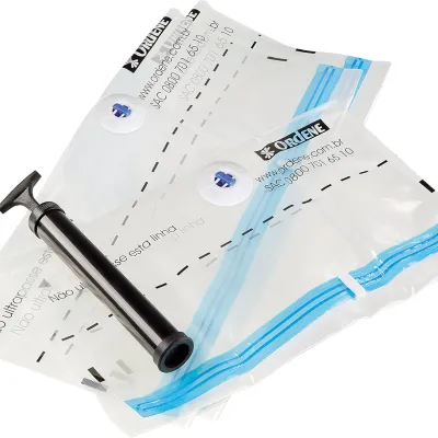Kit Sacos a Vácuo Ordene com Bomba Manual – 4 Médios (45x65 cm) OR56300