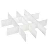Organizador de Gavetas Ordene com 5 Divisórias - Plástico - Cor: Branco - OR60900