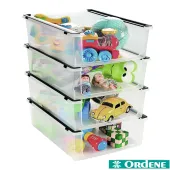 Organizador Plástico Empilhável Multiuso 25,6x35,7 cm – Cristal Transparente – Ordene OR60800