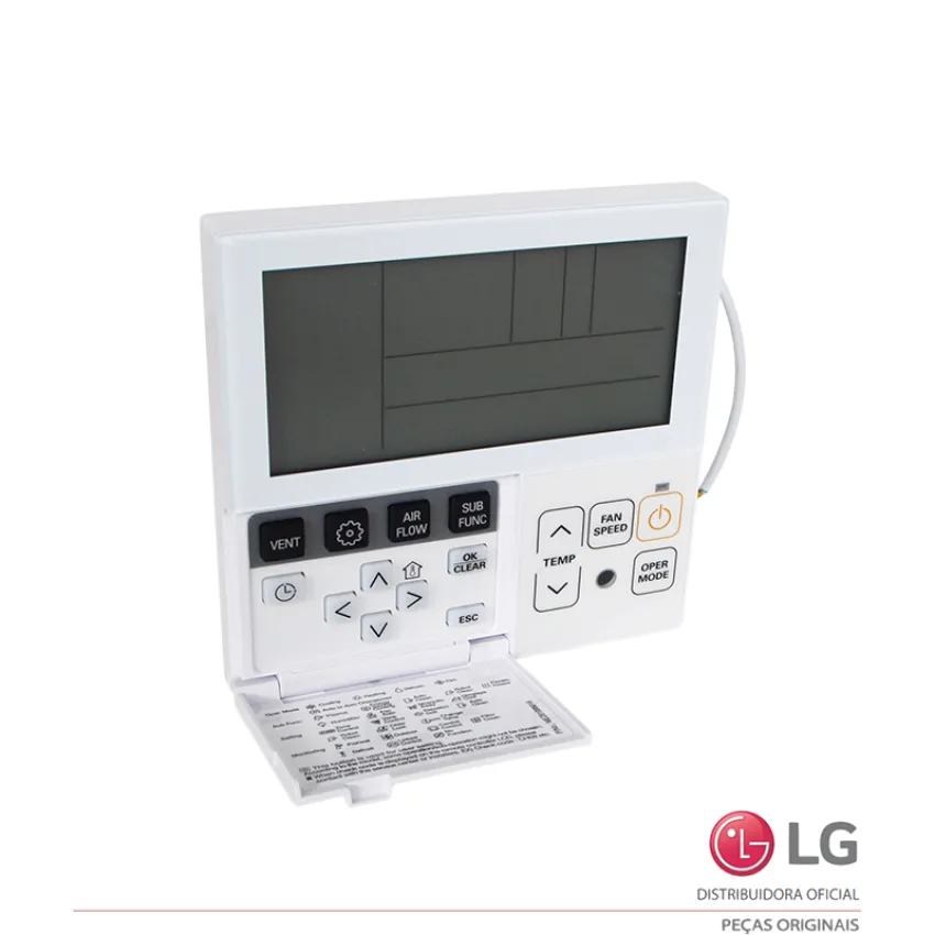 CONTROLE REMOTO DE PAREDE LG AR CONDICIONADO CREMTB001 PREMTB001 LMNC182BHA0 LMNC242BHA0 LMNC302BGA0 | AKB73355722