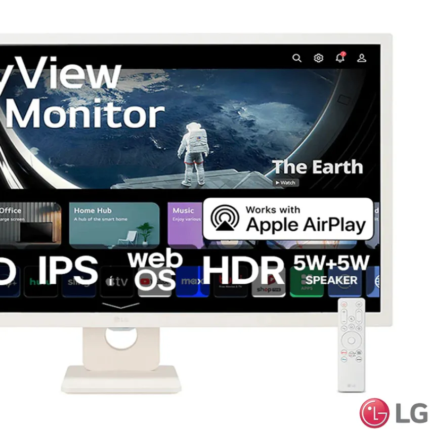 CONTROLE REMOTO LG MONITOR MYVIEW 32SR50F 32SR50F-W AKB76044724 COR: BRANCO | ORIGINAL