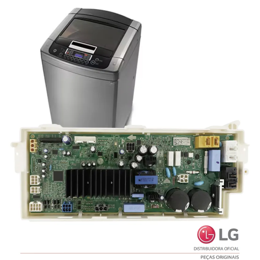 PLACA PRINCIPAL LG MÁQUINA DE LAVAR ROUPAS CV5013BC4 CV5013EC4 CV5013WC4 CV5014MC4 CV5014PC4 EBR88910712 EAX69027604