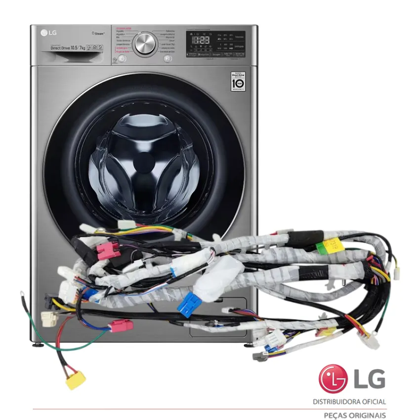 CHICOTE ELÉTRICO LAVADORA LG CV5010TS4 CV5011TS4 CV7011TC4 CV7011WS4A EAD64947319 | ORIGINAL