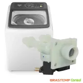 VALVULA DE ENTRADA LAVADORA CONSUL / BRASTEMP BWH15ABBNA BWN15AKBNA BWN15ATBNA CWL16ABBNA BWK15ABBNA 220V W11344669