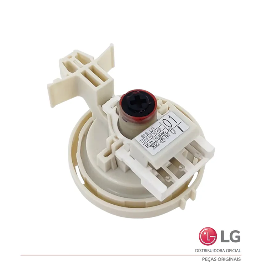 PRESSOSTATO / SENSOR NIVEL DE AGUA LAVA E SECA LG CV5011 CV5013 WK22WS6 FV5013 WD14EGS EBF63534901 | ORIGINAL