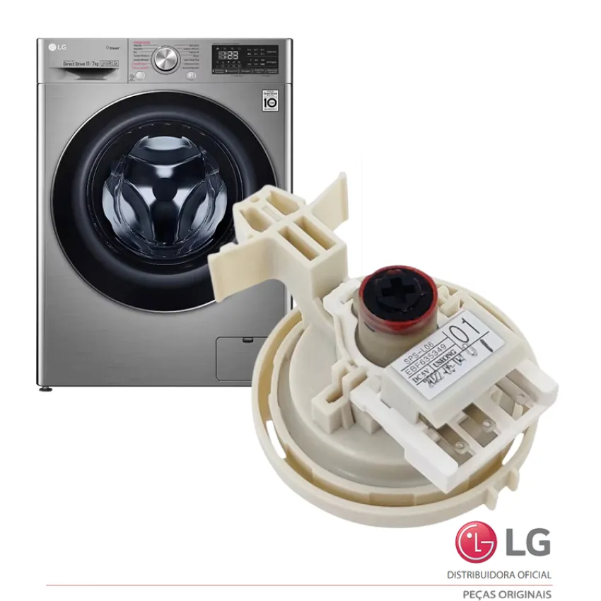 PRESSOSTATO / SENSOR NIVEL DE AGUA LAVA E SECA LG CV5011 CV5013 WK22WS6 FV5013 WD14EGS EBF63534901 | ORIGINAL