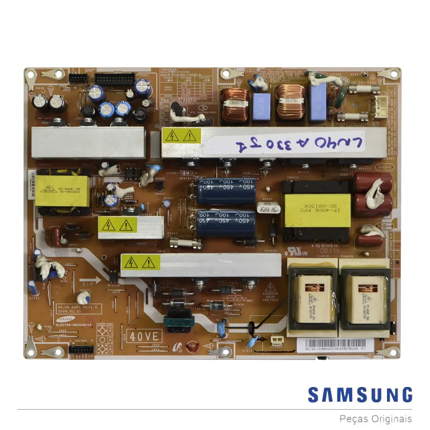 PLACA FONTE SAMSUNG LN40A330 LN40A450 LN40A550 LN40A610 LN40A650 BN44-00199A - SEMI NOVA