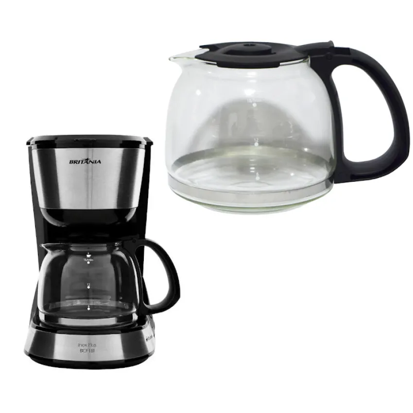 JARRA DE VIDRO PARA CAFETEIRA BRITANIA BCF18l BCF18  FUN KITCHEN | ORIGINAL