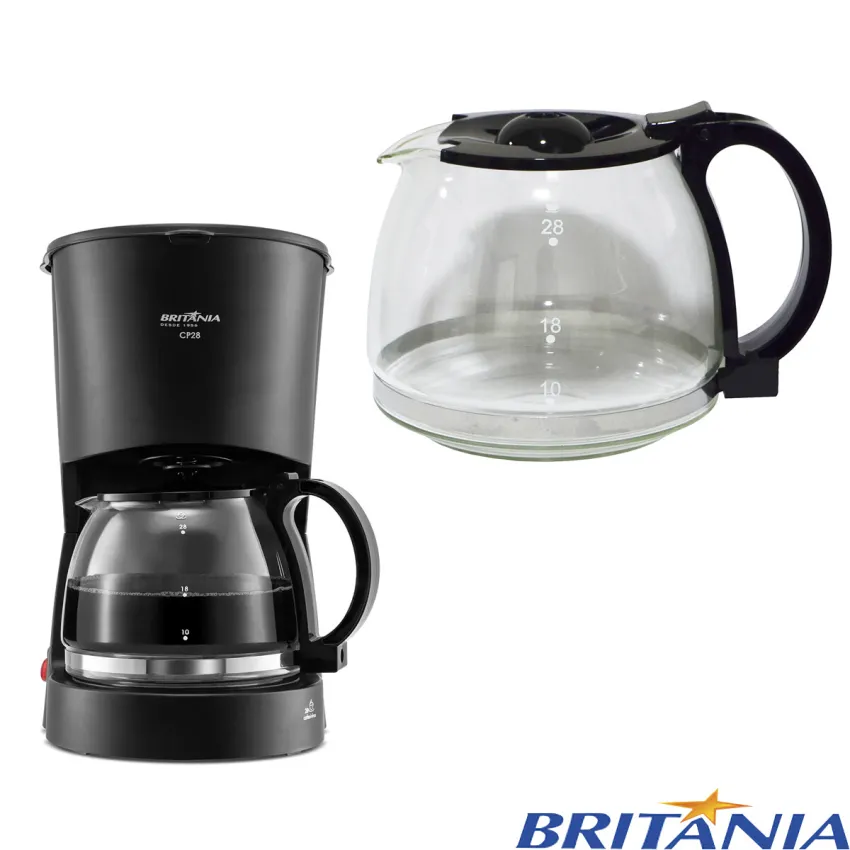 JARRA DE VIDRO PARA CAFETEIRA BRITÂNIA CP28 | ORIGINAL