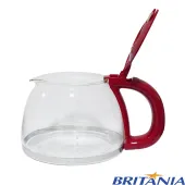 JARRA DE VIDRO DA CAFETEIRA BRITÂNIA CP30 INOX VERMELHO | ORIGINAL