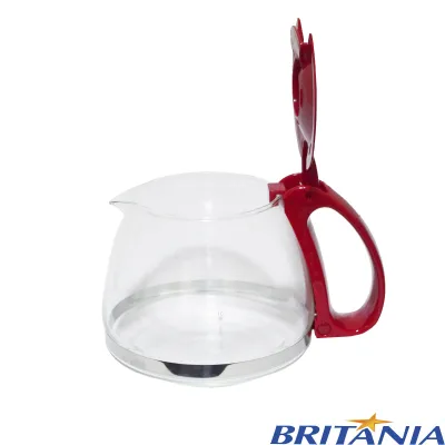 JARRA DE VIDRO DA CAFETEIRA BRITÂNIA CP15 INOX COR: VERMELHO | ORIGINAL