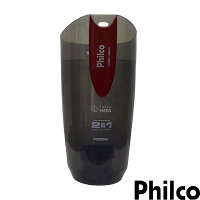 RESERVATÓRIO PARA ASPIRADOR DE PÓ PHILCO 2 EM 1 PAS1460V | COR: VERMELHO