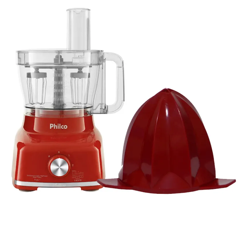 CONE ESPREMEDOR MULTIPROCESSADOR PHILCO PMP1600V | COR: VERMELHO