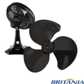 HÉLICE PARA VENTILADOR BRITÂNIA 3 PAS 30CM |  PROTECT 30 | PROTECT 30 TURBO |  B30 SILENCIUM | COR: PRETO