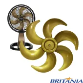 HÉLICE PARA VENTILADOR BRITÂNIA 6 PAS 30CM PVT300G | BVT310G | BVT310G TURBO | COR: DOURADO