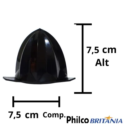 CONE ESPREMEDOR MULTIPROCESSADOR PHILCO / BRITÂNIA BMP2000 PMP1600P GLASS TURBO PMP2000 | COR: PRETO  (02101594)