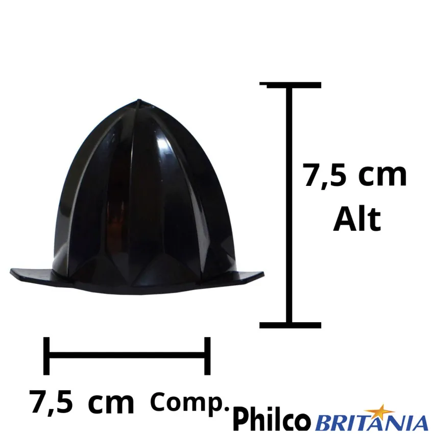 CONE ESPREMEDOR MULTIPROCESSADOR PHILCO / BRITÂNIA BMP2000 PMP1600P GLASS TURBO PMP2000 | COR: PRETO  (02101594)