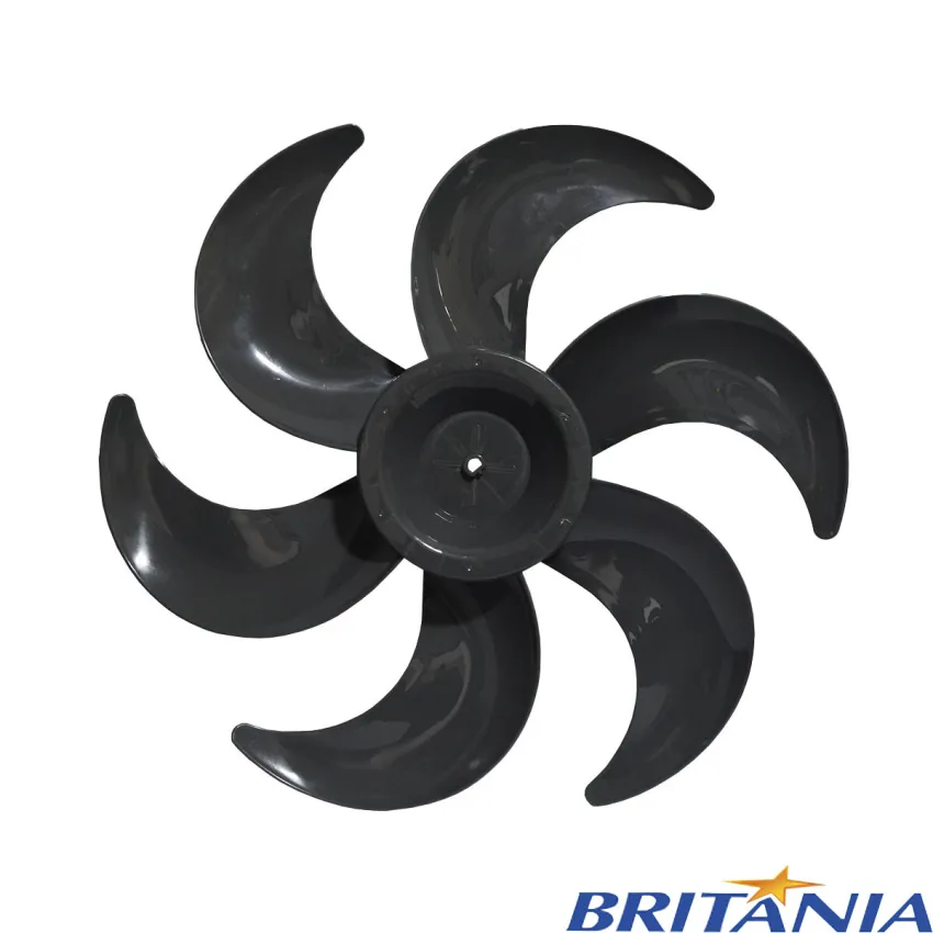 HÉLICE PARA VENTILADOR BRITÂNIA 6 PÁS 40CM | MEGA TURBO 40 | MEGA TURBO 40 SIX | MEGA TURBO 40 SIX 3 EM 1 | CINZA ESCURO