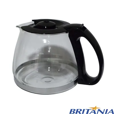JARRA DE VIDRO PARA CAFETEIRA BRITÂNIA CP15 | CP15 INOX | BCF19 | BCF19 INOX | CAPACIDADE: 600ML COR: PRETO