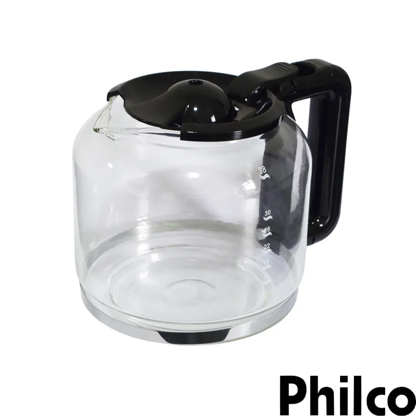 JARRA DE VIDRO CAFETEIRA PHILCO PCF38D PCFD38 PCFD38CH CAPACIDADE: 1,5L NOVA | ORIGINAL