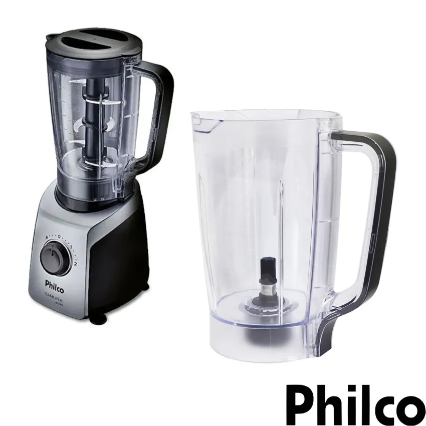 COPO PARA LIQUIDIFICADOR PHILCO SAMURAI PREMIUM | ATENÇÃO: SEM LÂMINAS E TAMPA