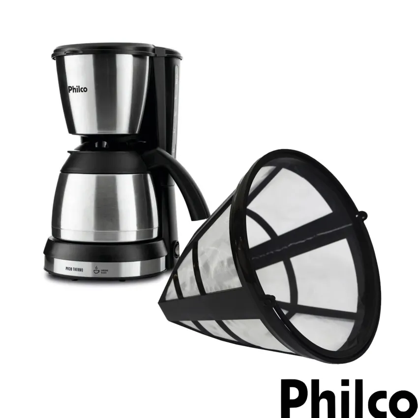 FILTRO PERMANENTE CAFETEIRA PHILCO / BRITÂNIA PH30 PLUS | PH30 THERMO | PH30 TEMP | CP30 INOX | CP30 TEMP | COR: PRETO