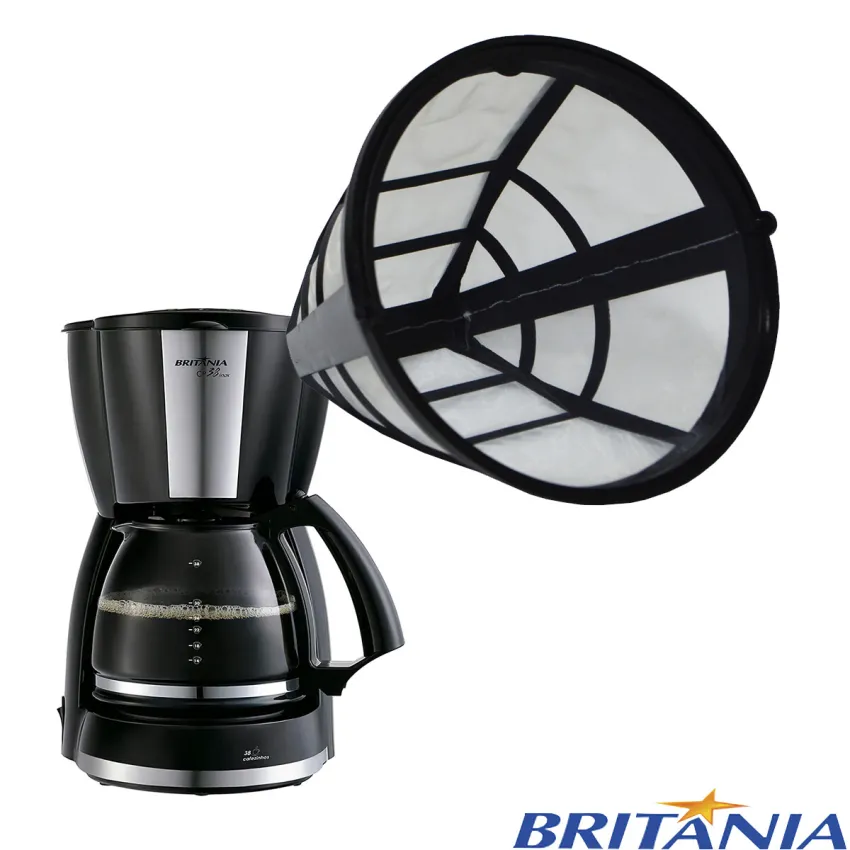 FILTRO PERMANENTE CAFETEIRA BRITÂNIA CP38 INOX | CP38 DIGITAL | COR: PRETO