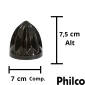 CONE ESPREMEDOR DE FRUTA MULTIPROCESSADOR PHILCO ALL IN ONE | COR: PRETO | NOVO