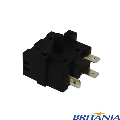 CHAVE SELETORA FORNO ELETRICO BRITÂNIA 16A 250V BFE41P BFE44P BFE55P BFE55B BFE43 BFE35 BFE49 XK1-222 | ORIGINAL